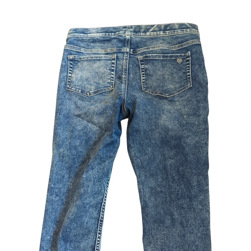 JUSTICE Girls 16 Plus Blue Distressed Skinny Jeans Casual School Medium Rinse
